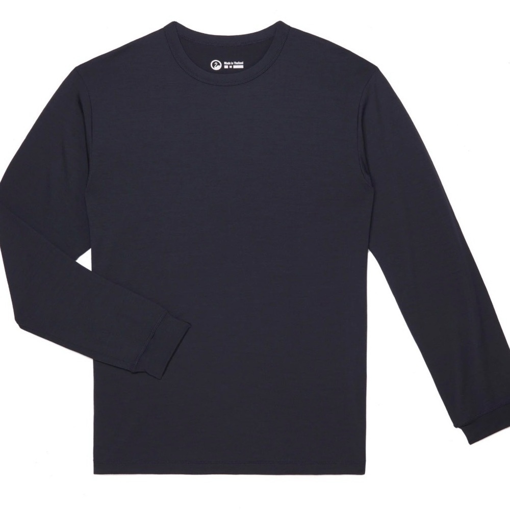 Outlier Mens Merino Wool Long Sleeve 17.5 Micron black Large